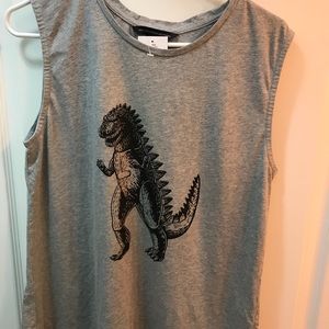 French connection dinosaur muscle tank